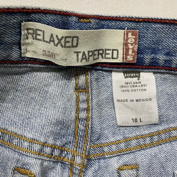 Vintage Levis 560 Jeans Size 10 L Relaxed Tapered Cotton Denim Mom Jeans - Picture 2 of 13